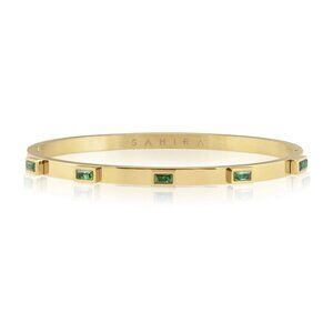 Sahira Emerald Bangle stackable